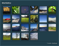 Showing an example online gallery with UberGallery